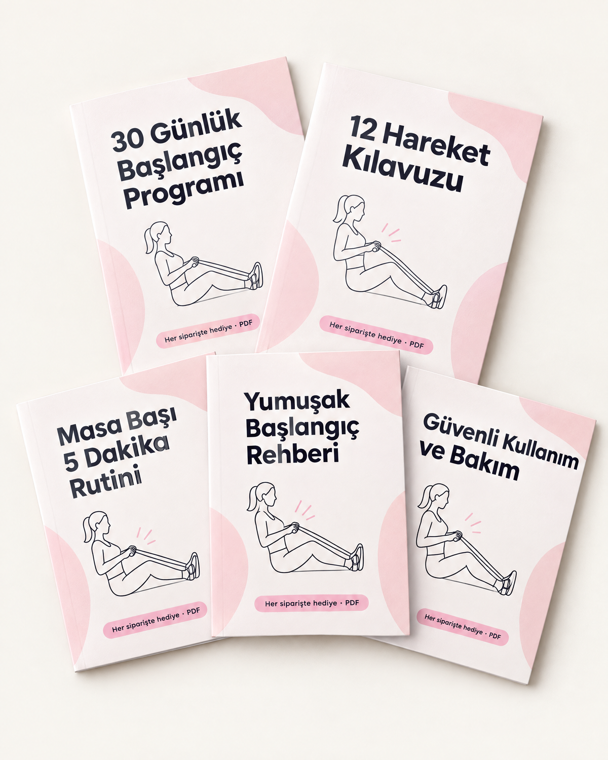 Her siparişte hediye 5 dijital rehber (PDF) kapakları